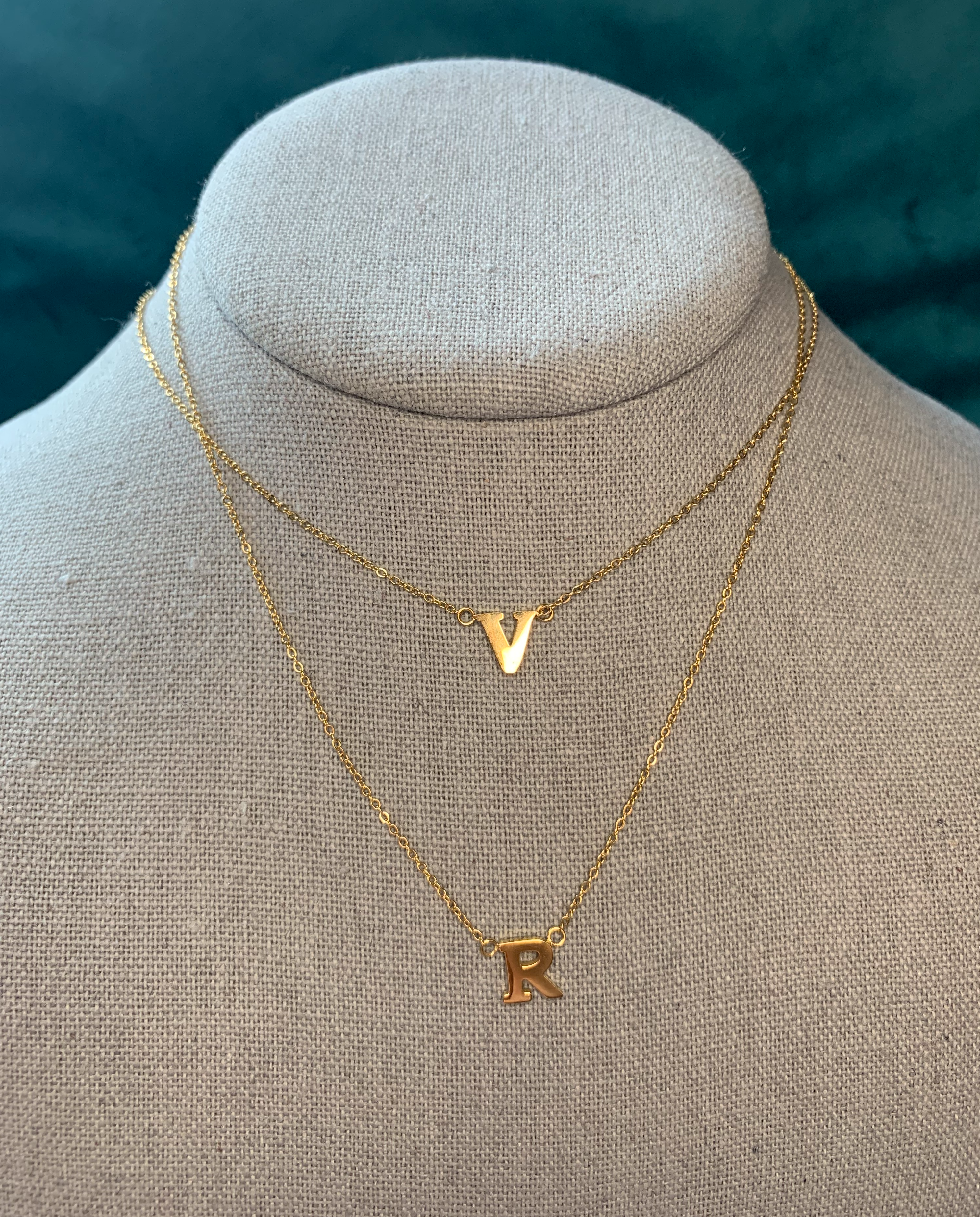 Stainless Steel Initial Necklace