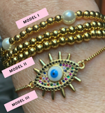 Load image into Gallery viewer, Evil Eye Bracelet Set
