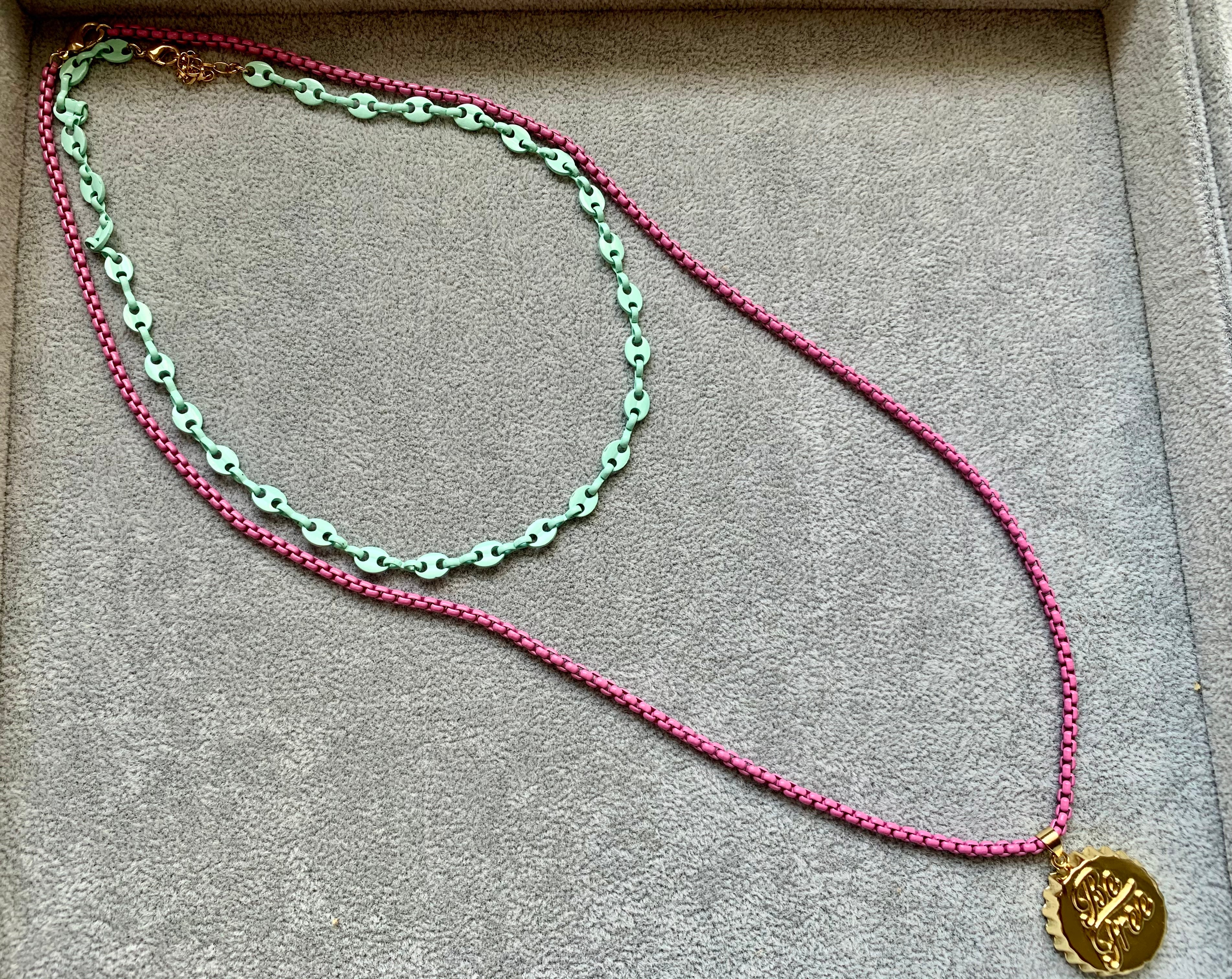 Magenta Be Free Medallion Necklace