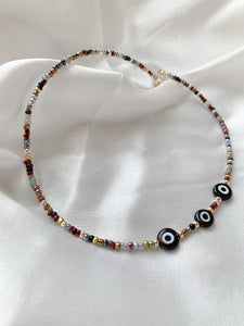 Evil Eye Beaded Necklace