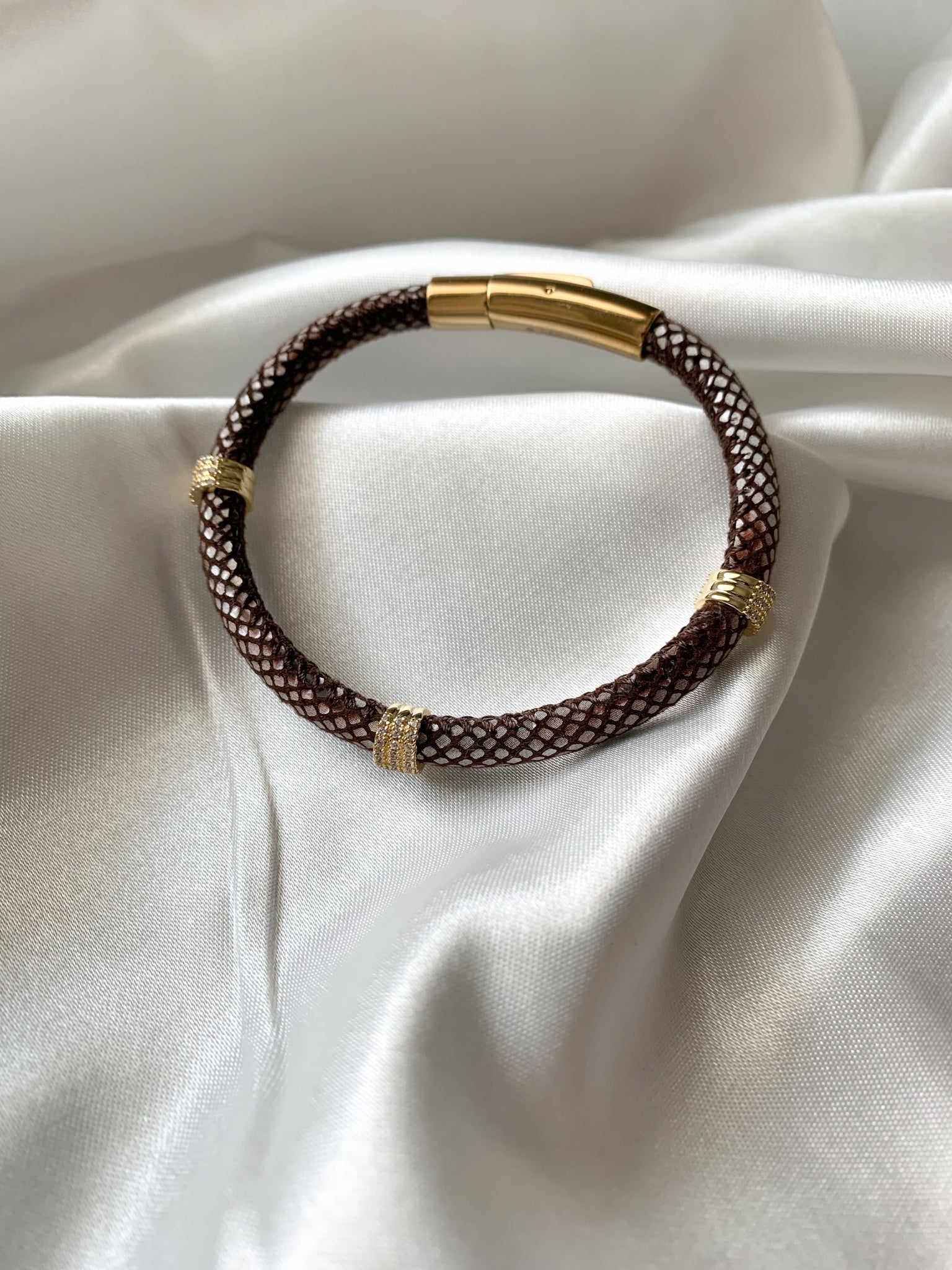 Leather Snake Bracelet