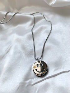 Smiley Face SS Necklace