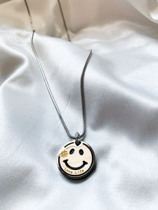 Smiley Face SS Necklace