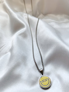 Smiley Face SS Necklace