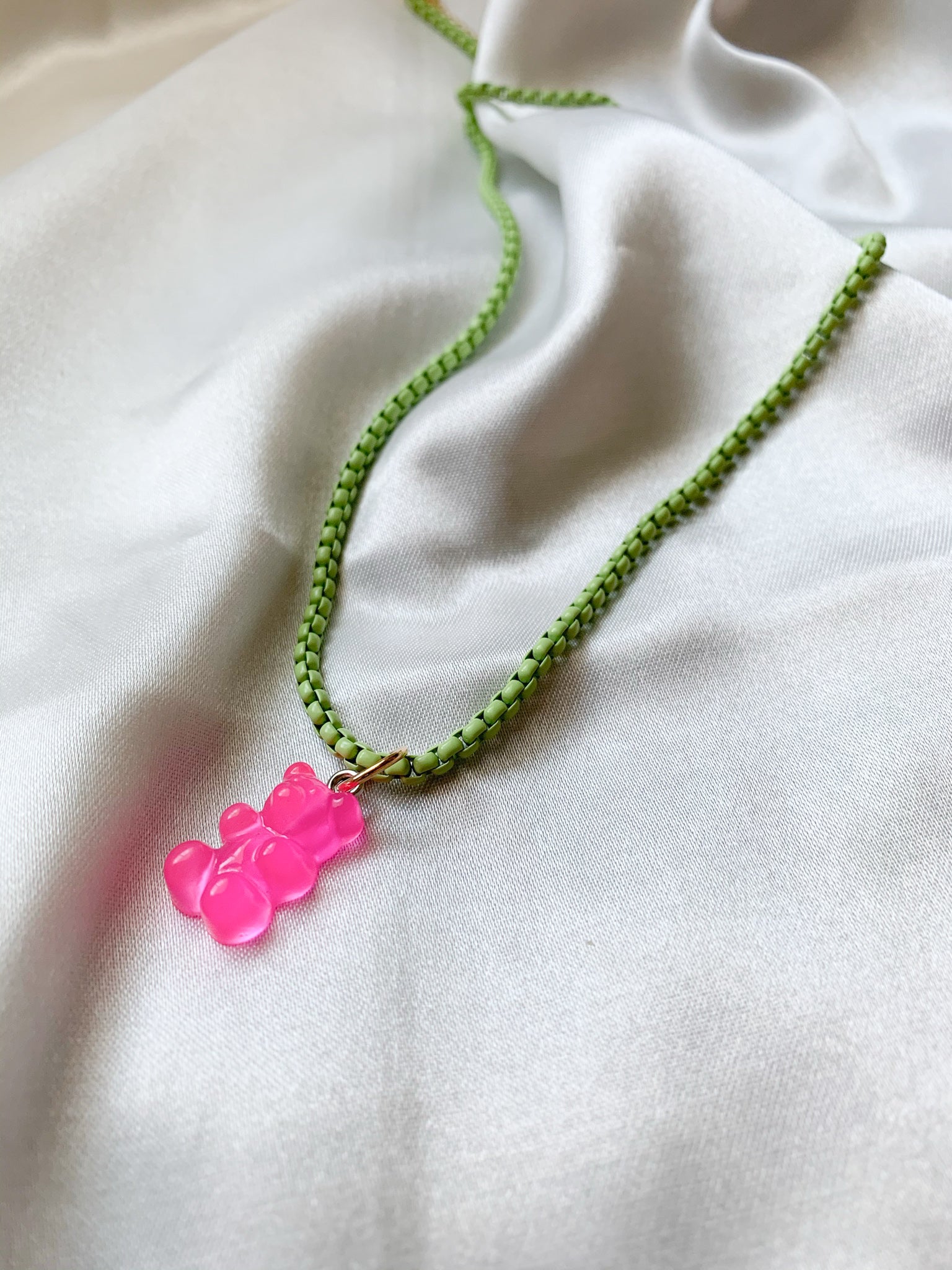 Colorful Enamel Box Necklace