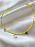 Load image into Gallery viewer, Smiley Yellow Necklace
