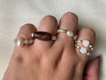 Load image into Gallery viewer, Pearl Beaded Ring
